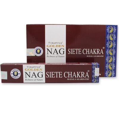 Encens Golden Nag 7 Chakra 15 grammes
