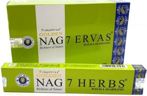 Golden Nag 7 Erbe Incenso 15 grammi