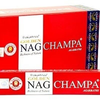Golden Nag Champa Incense 15 grams