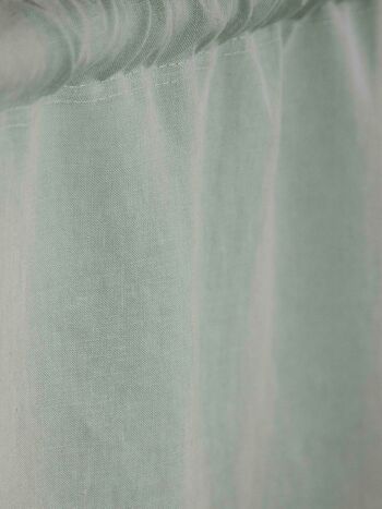 Rideau en lin avec passe-tringle vert sauge - 53x108" / 135x275cm 4