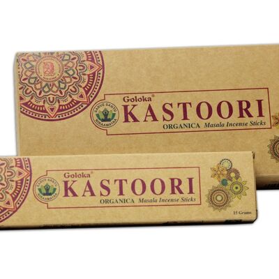 Goloka Organica Kastoori 15 gramos (6 por caja)