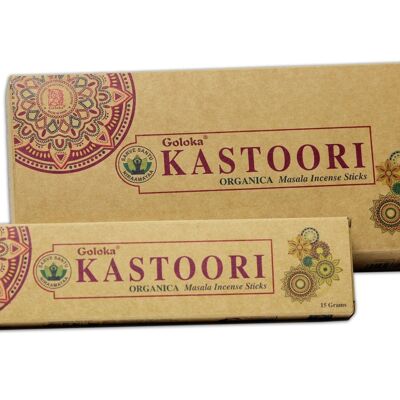 Goloka Organica Kastoori 15 grammes (6 par boîte)
