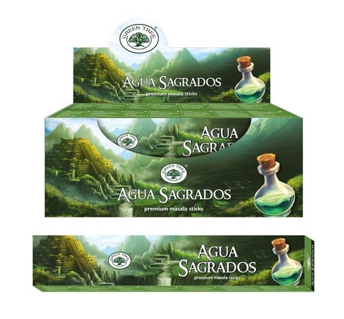 Green Tree Aqua Sagrados Natural Incense 15 grams