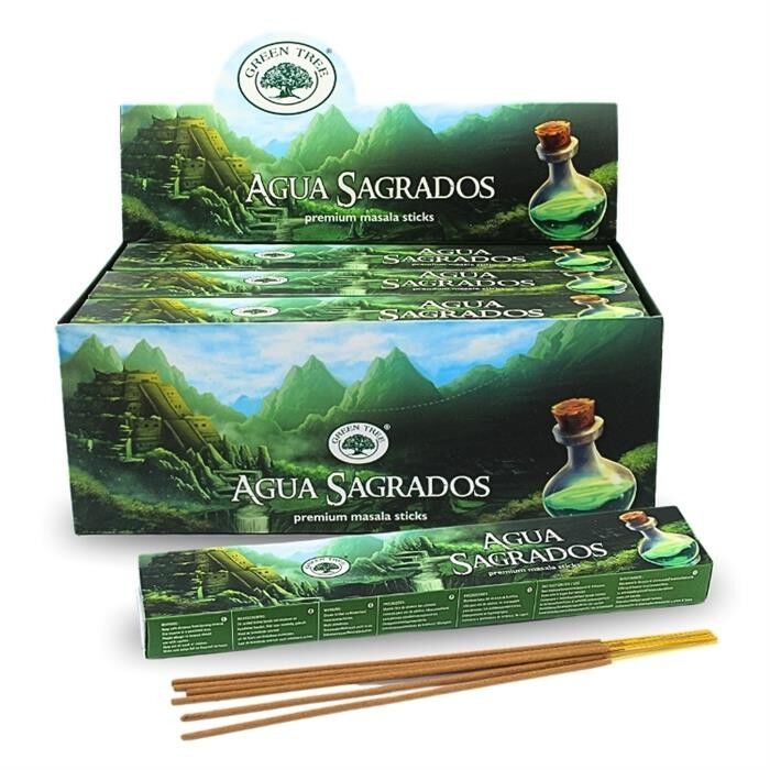Incenso Naturale Green Tree Aqua Sagrados 15 grammi