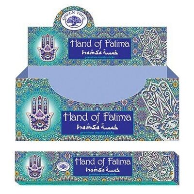 Green Tree Hand Of Fatima Encens Naturel 15 grammes