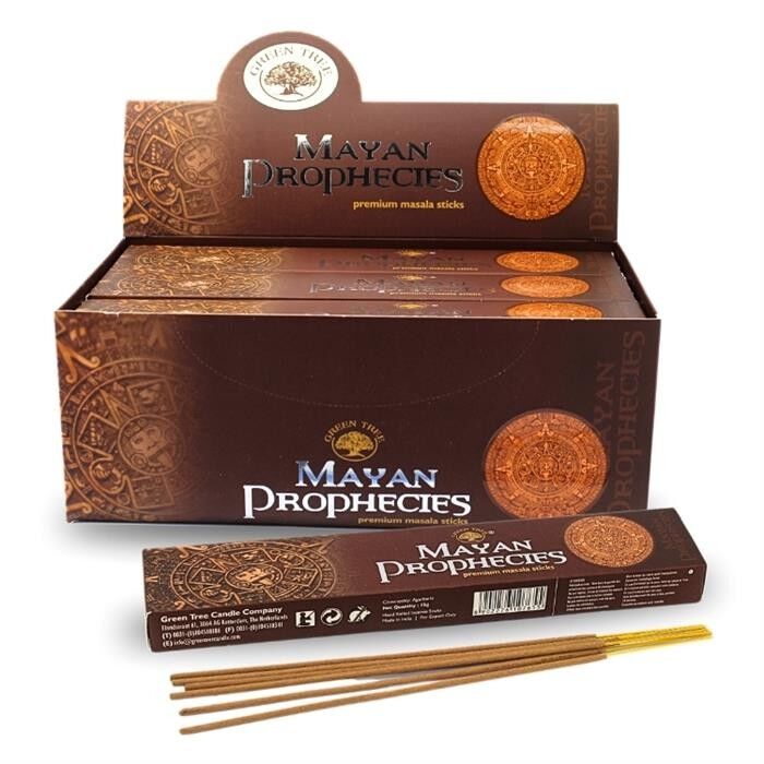 Green Tree Mayan Prophecies Incenso Masala naturale 15 grammi