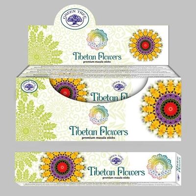 Green Tree Tibetan Flowers Masala Weihrauch 15 Gramm