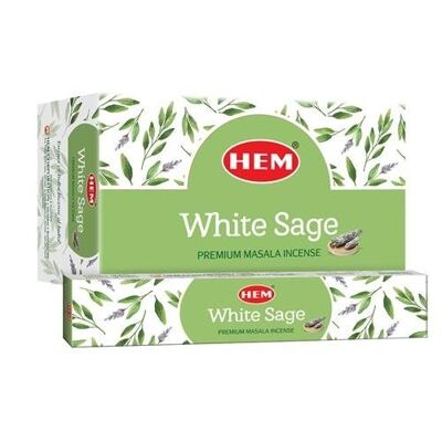 Hem White Sage Masala Incense 15 Grams