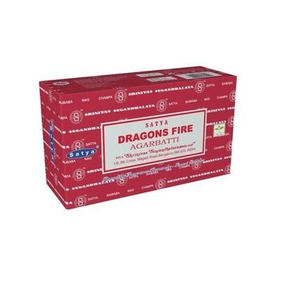 Satya Dragons Fire Räucherstäbchen 15 Gramm