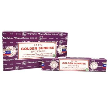 Encens Satya Golden Sunrise 15 grammes