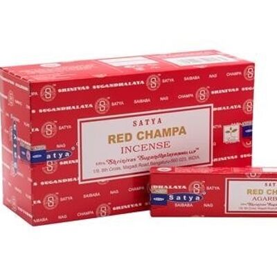 Satya Red Champa Räucherstäbchen 15 Gramm