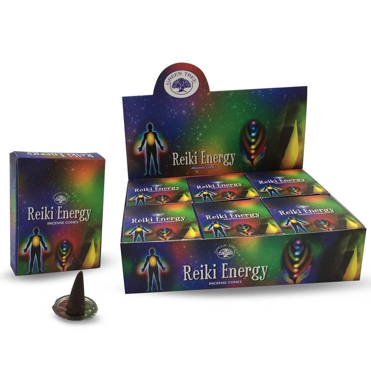 Coni di energia Reiki Green Tree (10 pezzi)
