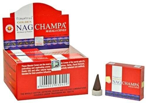 Golden Nag Champa Cones