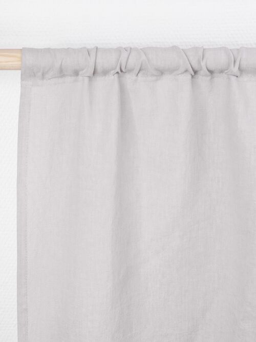 Rod pocket linen curtain in Cream - 53x84" / 135x213cm