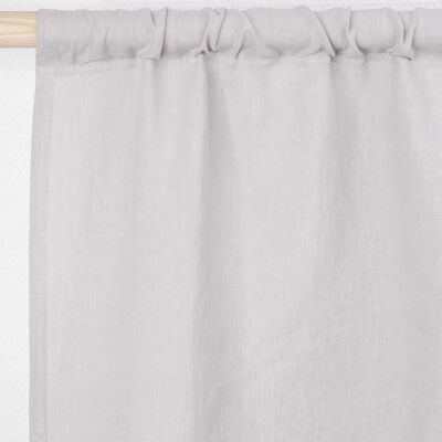 Rod pocket linen curtain in Cream - 53x84" / 135x213cm