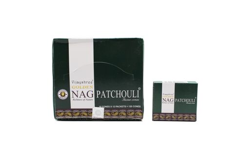 Golden Nag Patchouli Cones