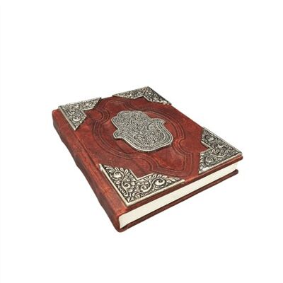 Journal en cuir Main de Fatima 21 x 15 cm