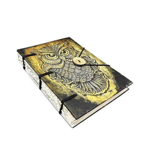 Printed covered paper Owl Design 18x12.5 cm