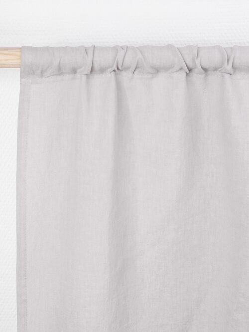 Rod pocket linen curtain in Cream - 53x96" / 135x244cm