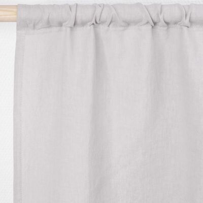 Rod pocket linen curtain in Cream - 53x96" / 135x244cm