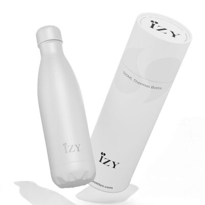 Bouteille isotherme IZY Thermos - wit - 500 ml - Bouteille d'eau isotherme à emporter