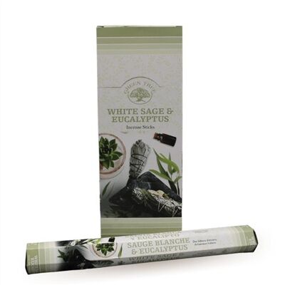 Green Tree White Sage & Eucalyptus Incense