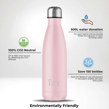 Bouteille thermos Rose 500ML & Gourde / bouteille d'eau / thermos / bouteille / isotherme / eau / Bouteille sous vide 3