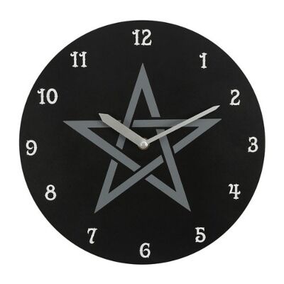 Pentagram Wicca Clock