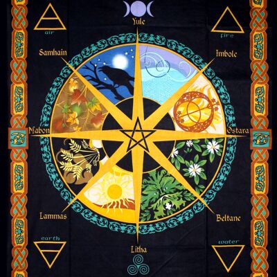 KALENDER AUS BAUMWOLLE TAPESTRY PAGAN 52 x 76"