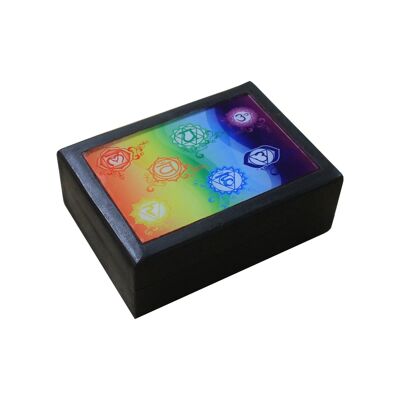 Seven Chakra Box black wood