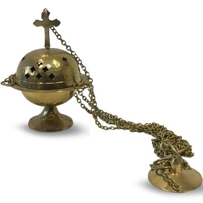 Brass Hanging Incense Holder (15 cm)