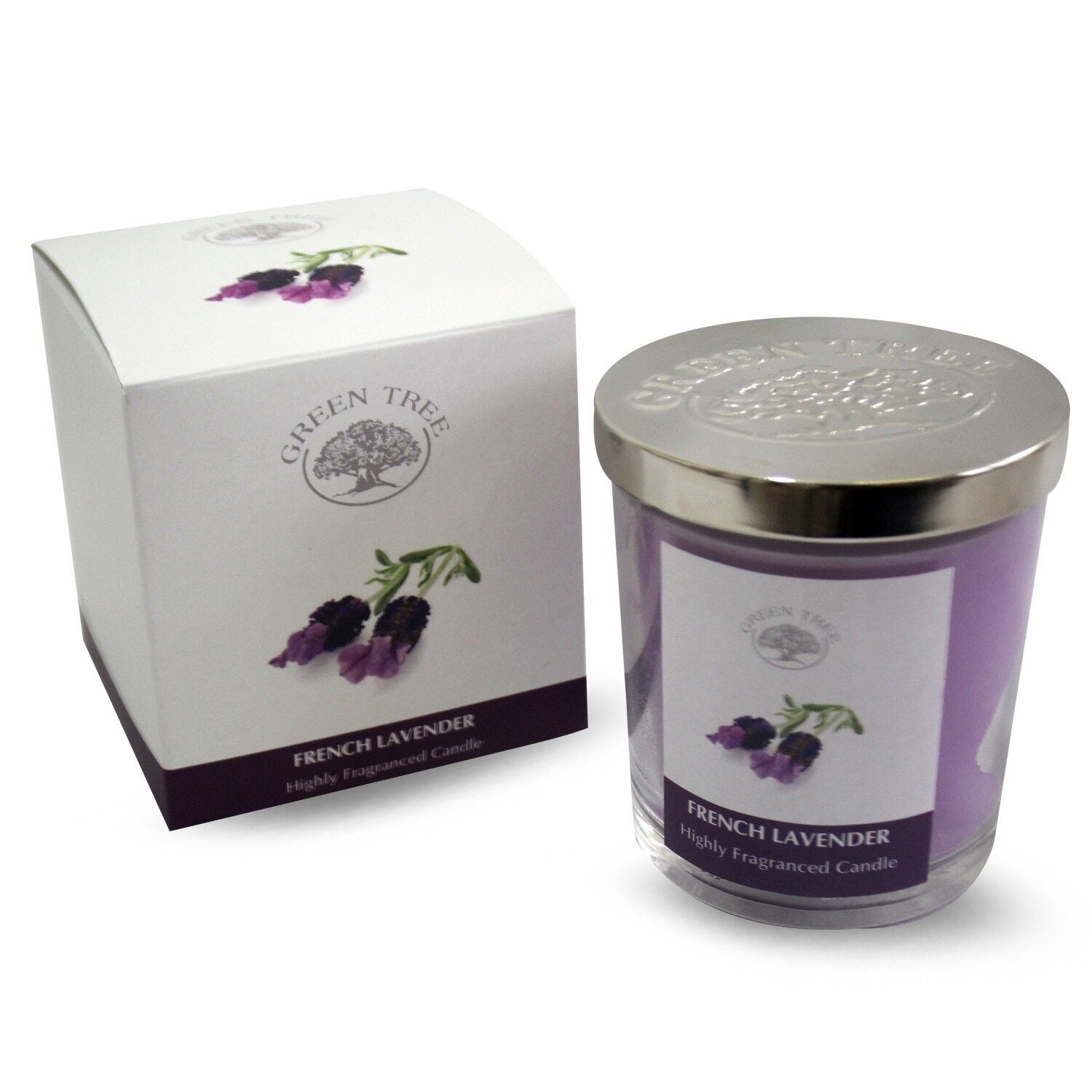 Candela lavanda francese Green Tree 200 grammi