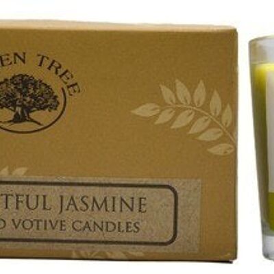 Bougies votives Green Tree Delightful Jasmine 55 grammes