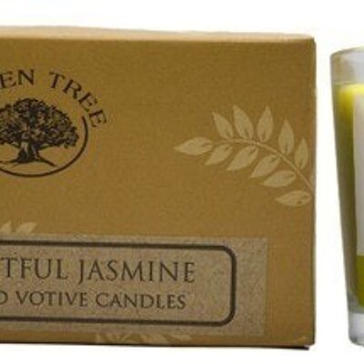 Green Tree Delightful Jasmine votive candles 55 grams