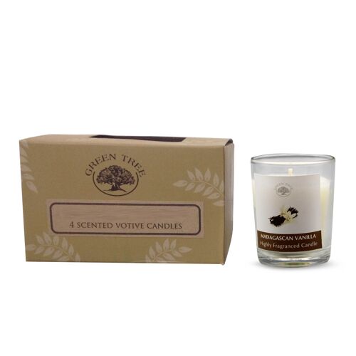 Green Tree votive candle Madagascan Vanilla