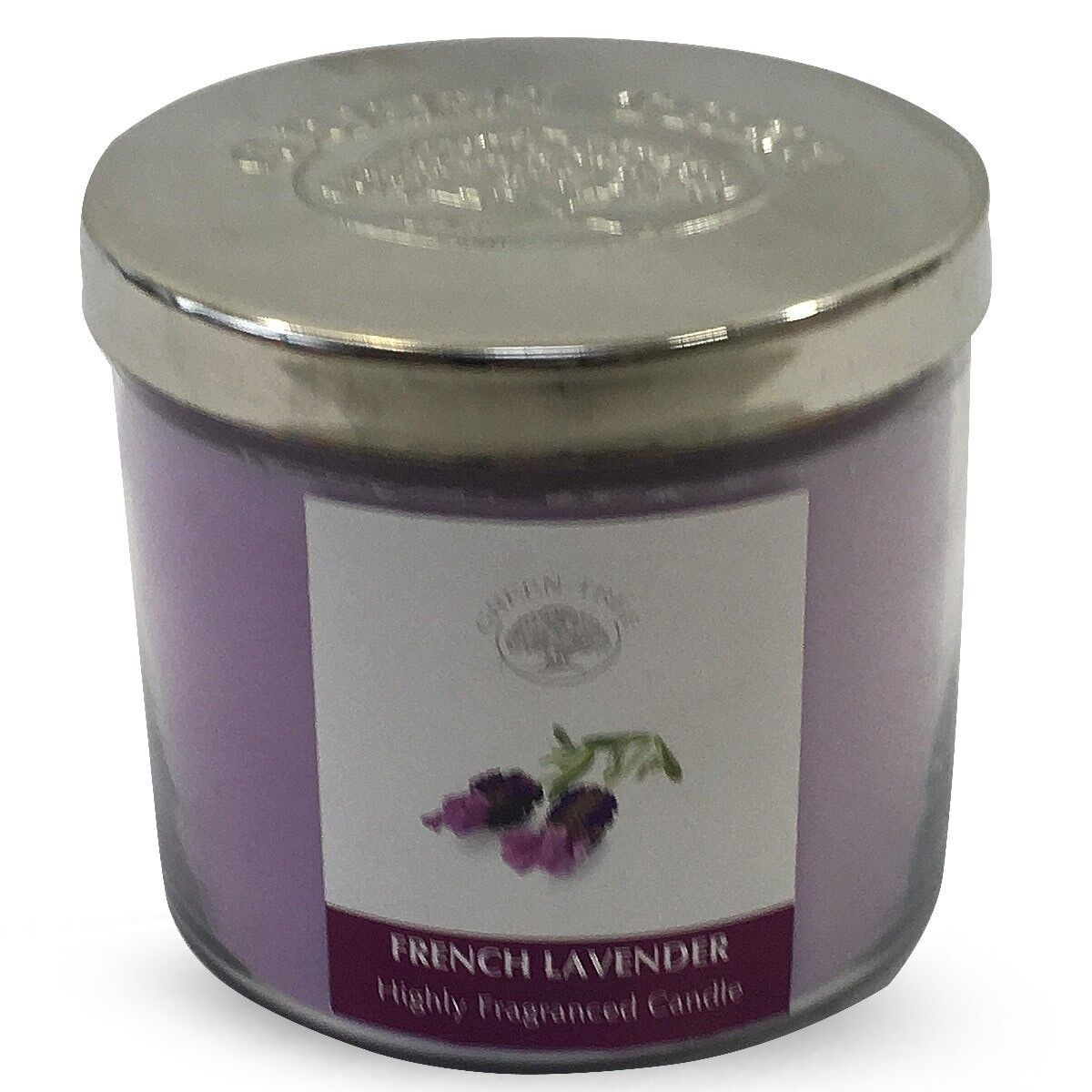 Candela altamente profumata alla lavanda francese Green Tree 400 grammi