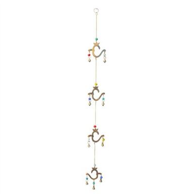 Clochettes suspendues avec 4 Oms en métal
