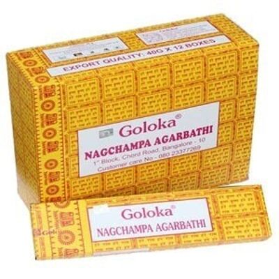 Incienso Goloka Nag Champa 40 gramos