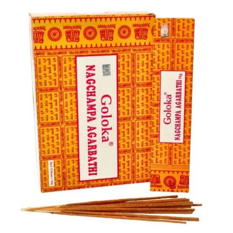 Goloka Nag Champa Incenso 40 grammi