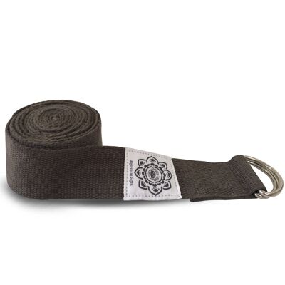 Cintura Yoga Verde Albero Grigio 100% Cotone 38 Mm X 2,5 Mm