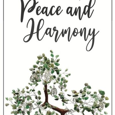 Green Jade Harmony Großer Edelsteinbaum als Geschenk