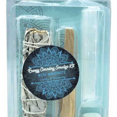 Energy Cleansing Smudge Kits mit Amazonit