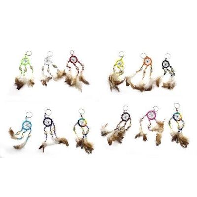 CC-67912 LLAVERO ATRAPASUEÑOS 4CM 12 UDS SURTIDO.