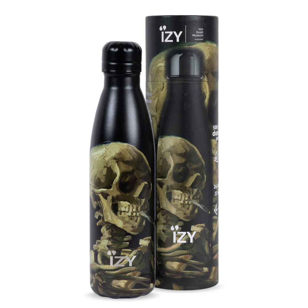 Buy wholesale IZY Thermos Bottle - Skull with a Burning Cigarette
