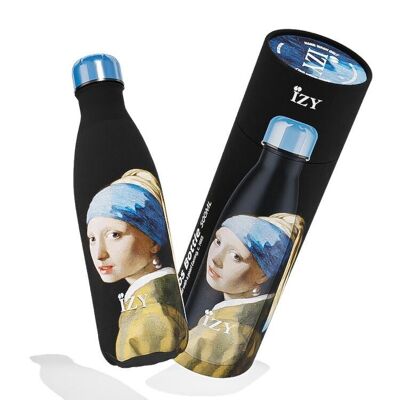 Bottiglia termica Vermeer - Ragazza con perla 500ML e bottiglia per bere / bottiglia d'acqua / thermos / bottiglia / bottiglia isolante / acqua / bottiglia sottovuoto