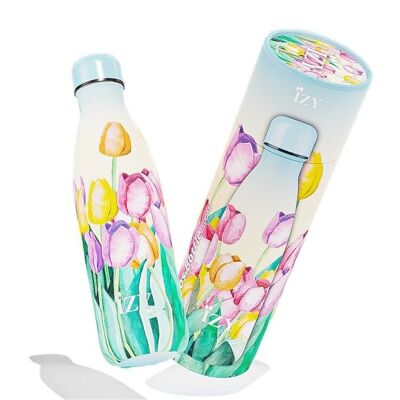 Botella termo Tulip field 500ML y botella para beber/botella de agua/termo/botella/botella aislante/agua