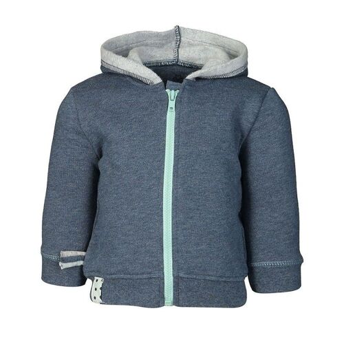 OrganicEra Organic Hooded Jacket, Indigo Melange