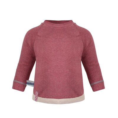 OrganicEra Organic Sweatshirt , Bordeaux Melange