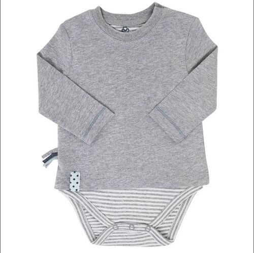 OrganicEra L/S Tshirt Body, Grey Melange