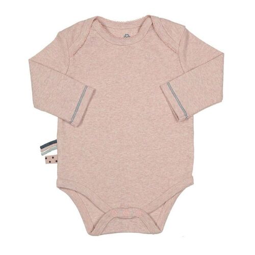 OrganicEra L/S Bodysuit, Rose Melange